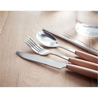 SET POSATE IN ACCIAIO E LEGNO